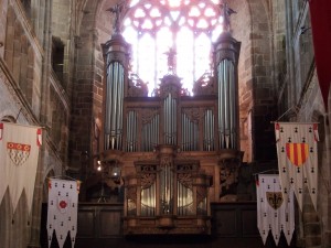 Buffet du grand orgue de la cathédrale de Tréguier