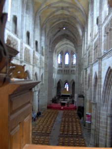 la nef vue de la tribune de l'orgue